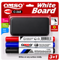 White Board Marker with Eraser 3pcs