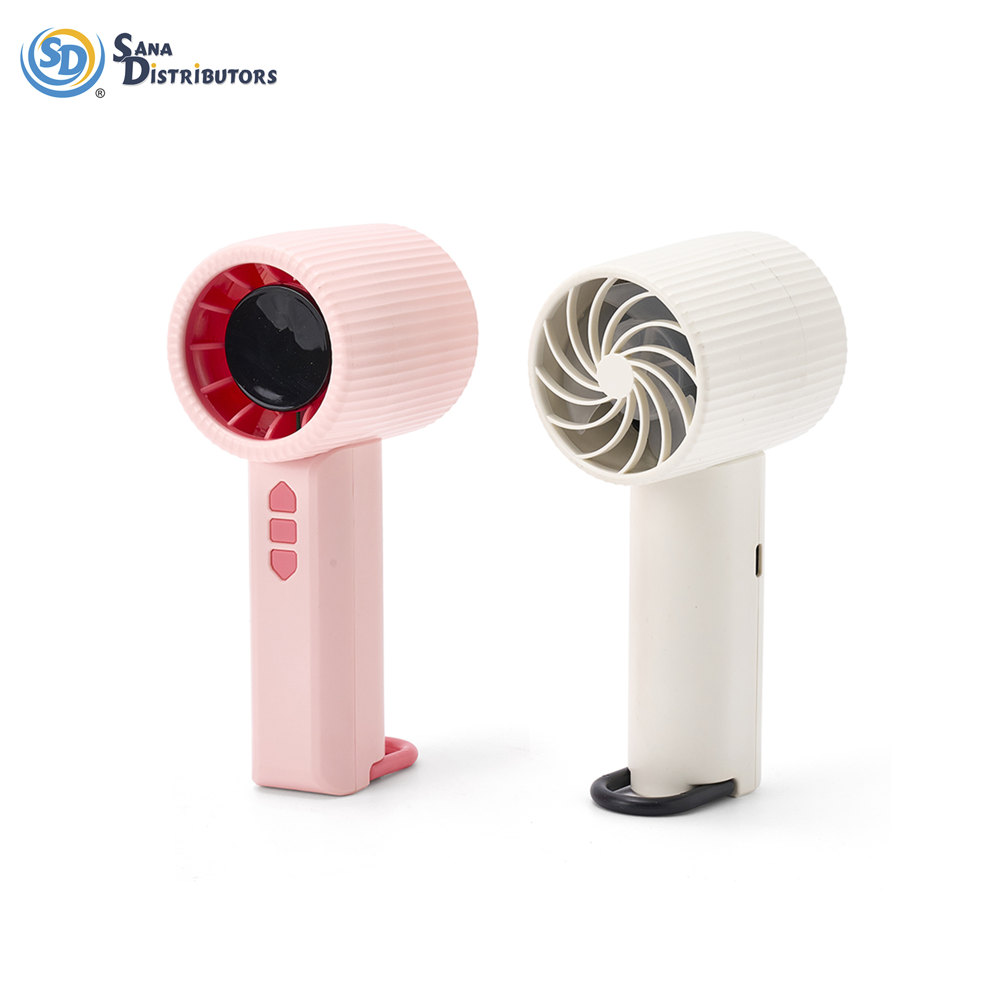 Rechargeable Digital Desktop Mini Fan Ass.color