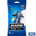 Sharper Twin Blade Men's Disposable Razors 5pcs