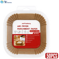 Air Fryer Paper Liner-square- 8.5"x2" 50pcs