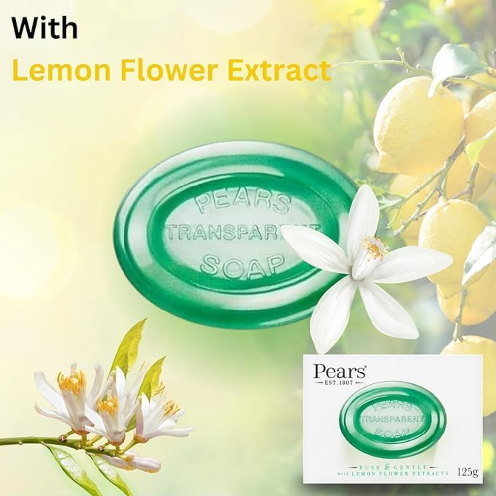 Pears Bar Soap Lemon Flower Extracts 125 g ($23.88 for 12pcs)