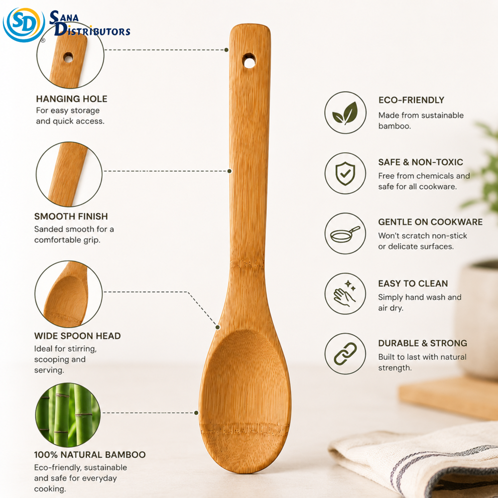 Wooden Cooking Spoon 12"