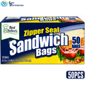 Zipper Sandwich Bags 6.5"x6" 50pcs