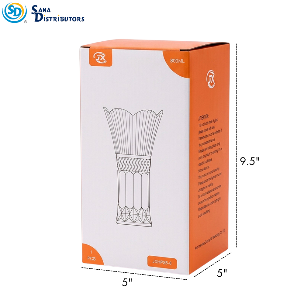 Glass Vase 800 mL 9.5"