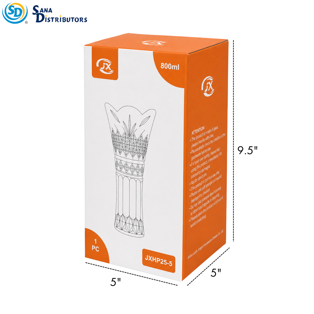 Glass Vase 800 mL 9.5"