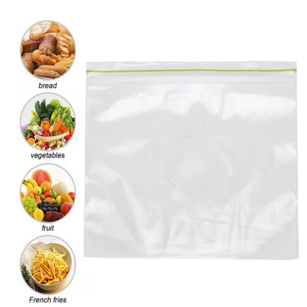 Reclosable Freezer Bags 10.55x11" 15pcs