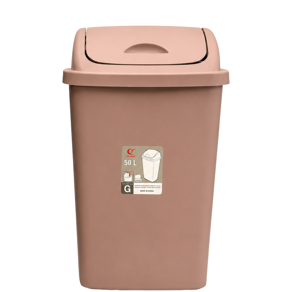 Plastic Dustbin 50 L [25"x15"x7.5"]