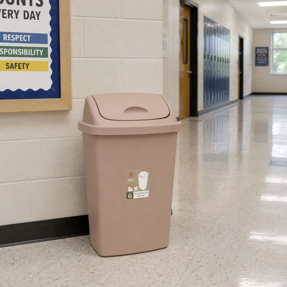 Plastic Dustbin 50 L [25"x15"x7.5"]