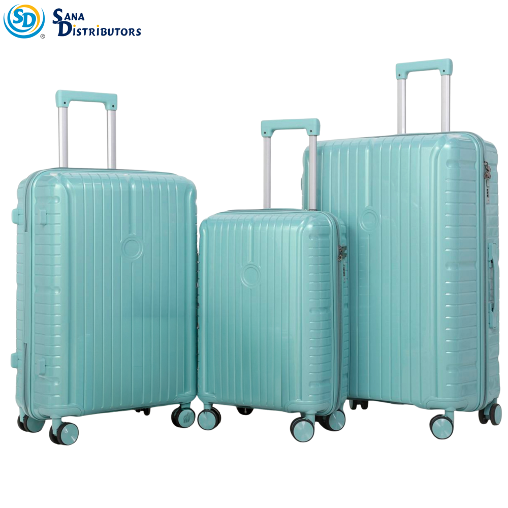 3pcs Luggage Bag 20"/24"/28" Assort. Colours
