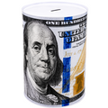 Tin Coin Bank - Usd Design 12"x8"