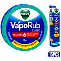 Vicks Vaporub 10 mL 15pcs ($1.99 per Unit) [ex:07/2027]
