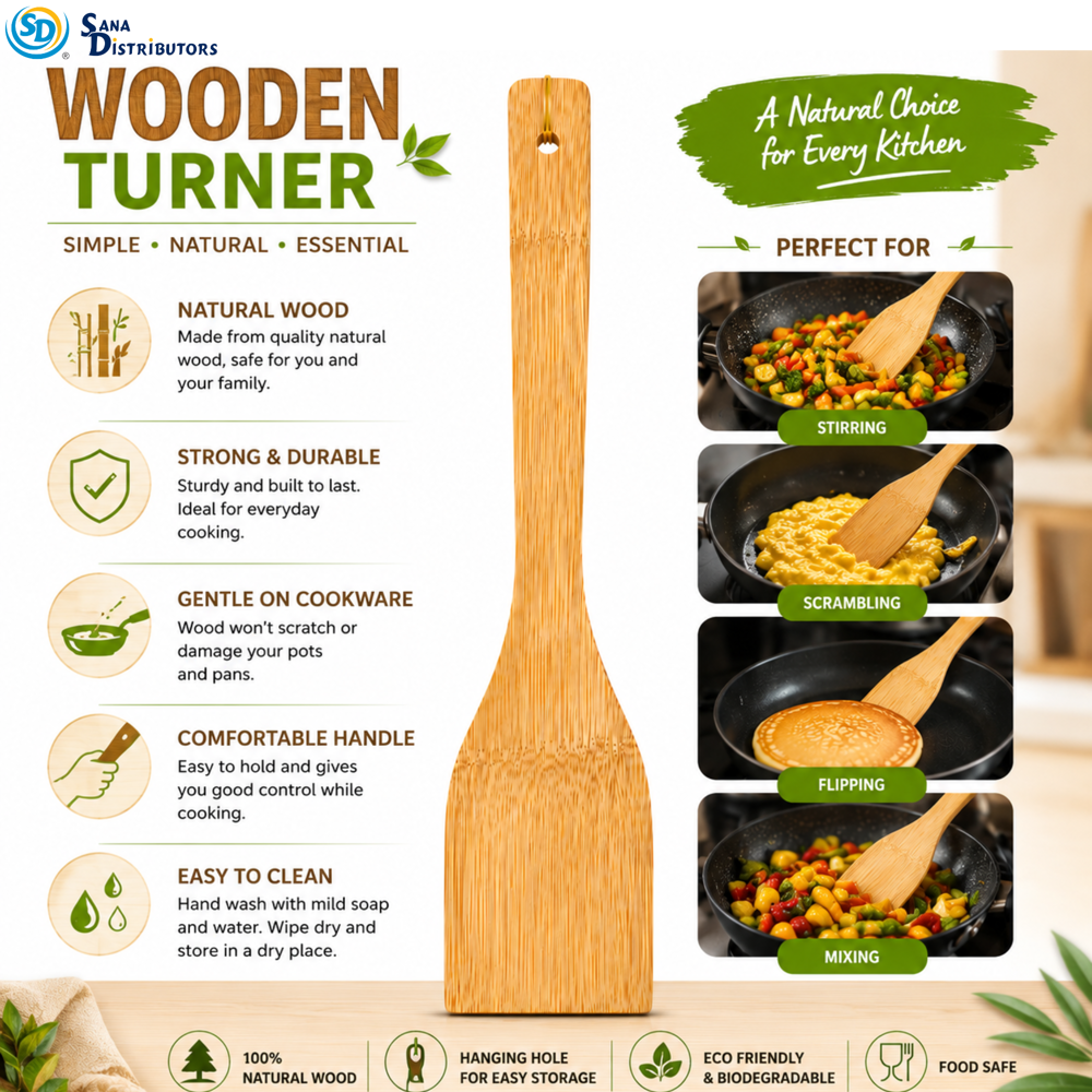 Wooden Turner 12"x2.5"