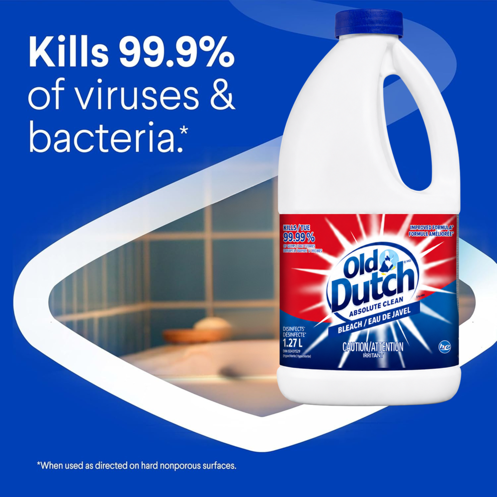 Old Dutch Absolute Clean Bleach 1.27 L ($22.50 for Case of 10)