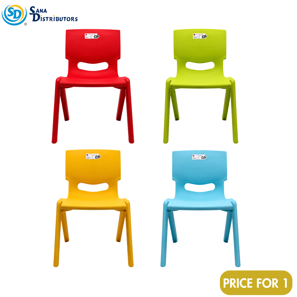 Kids Plastic Chair Ass.colors 11.5"x24"