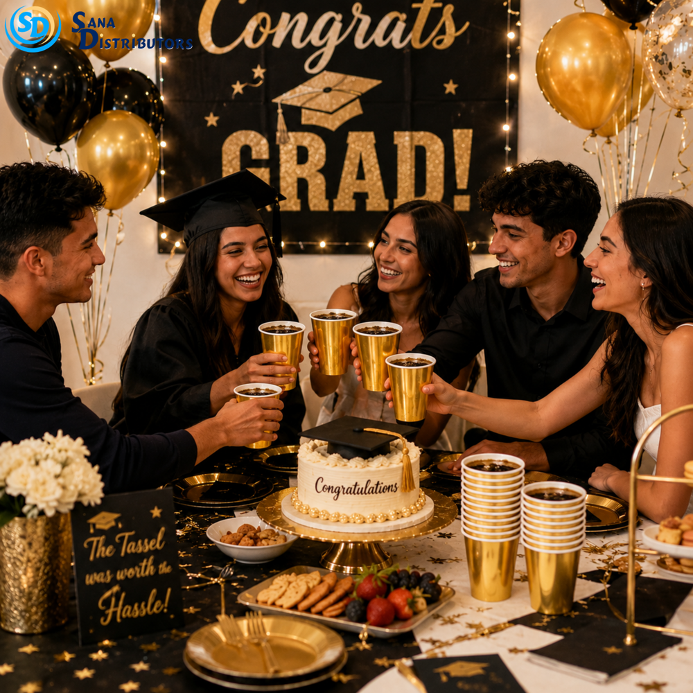 Disposible Cup Golden 8 oz 10pcs