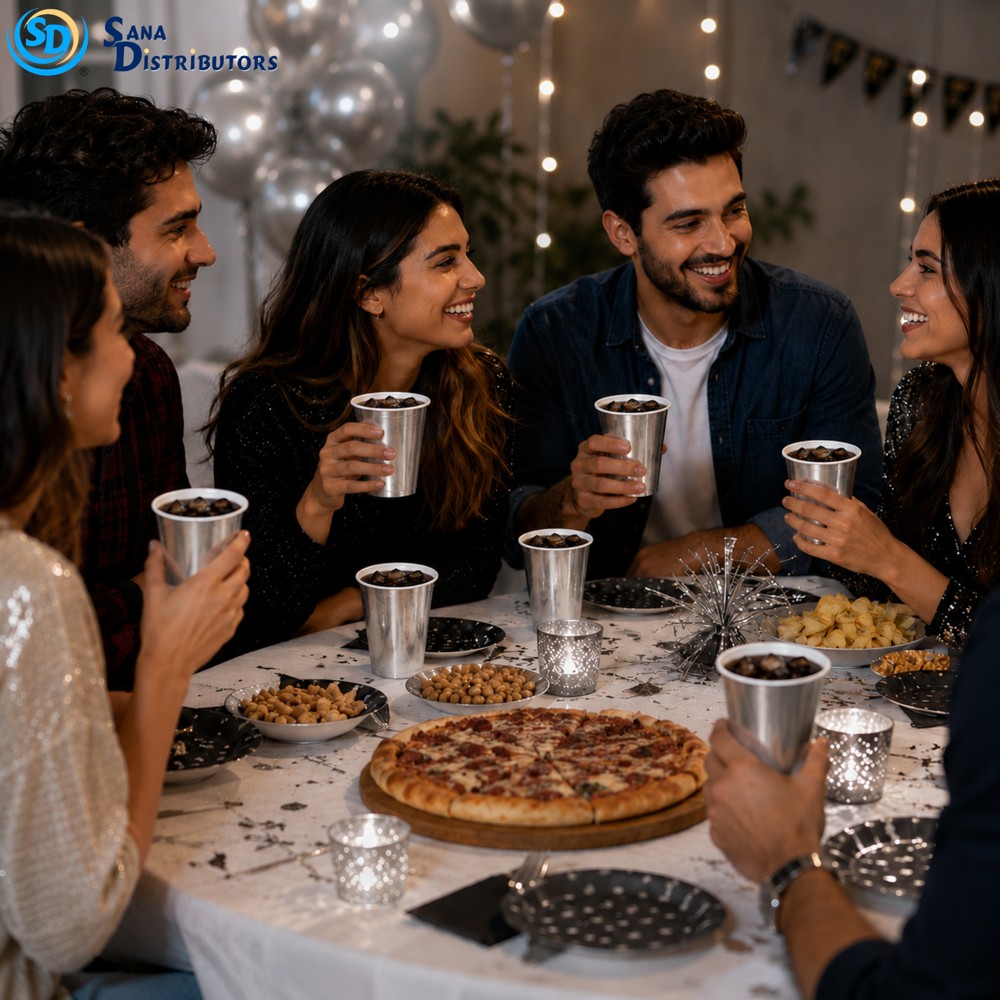 Disposible Cup Silver 8 oz 10pcs