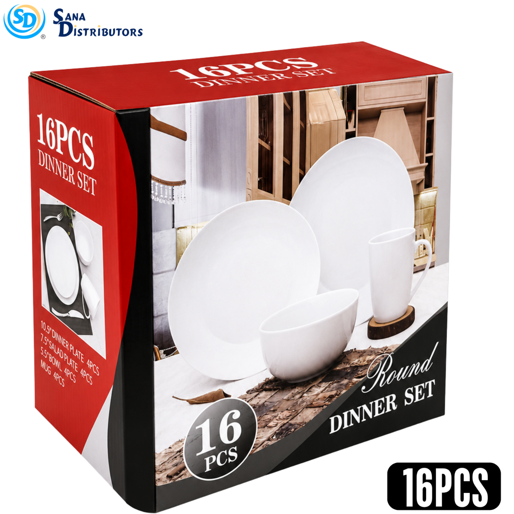 Porcelain Dinner Set-round 16pcs