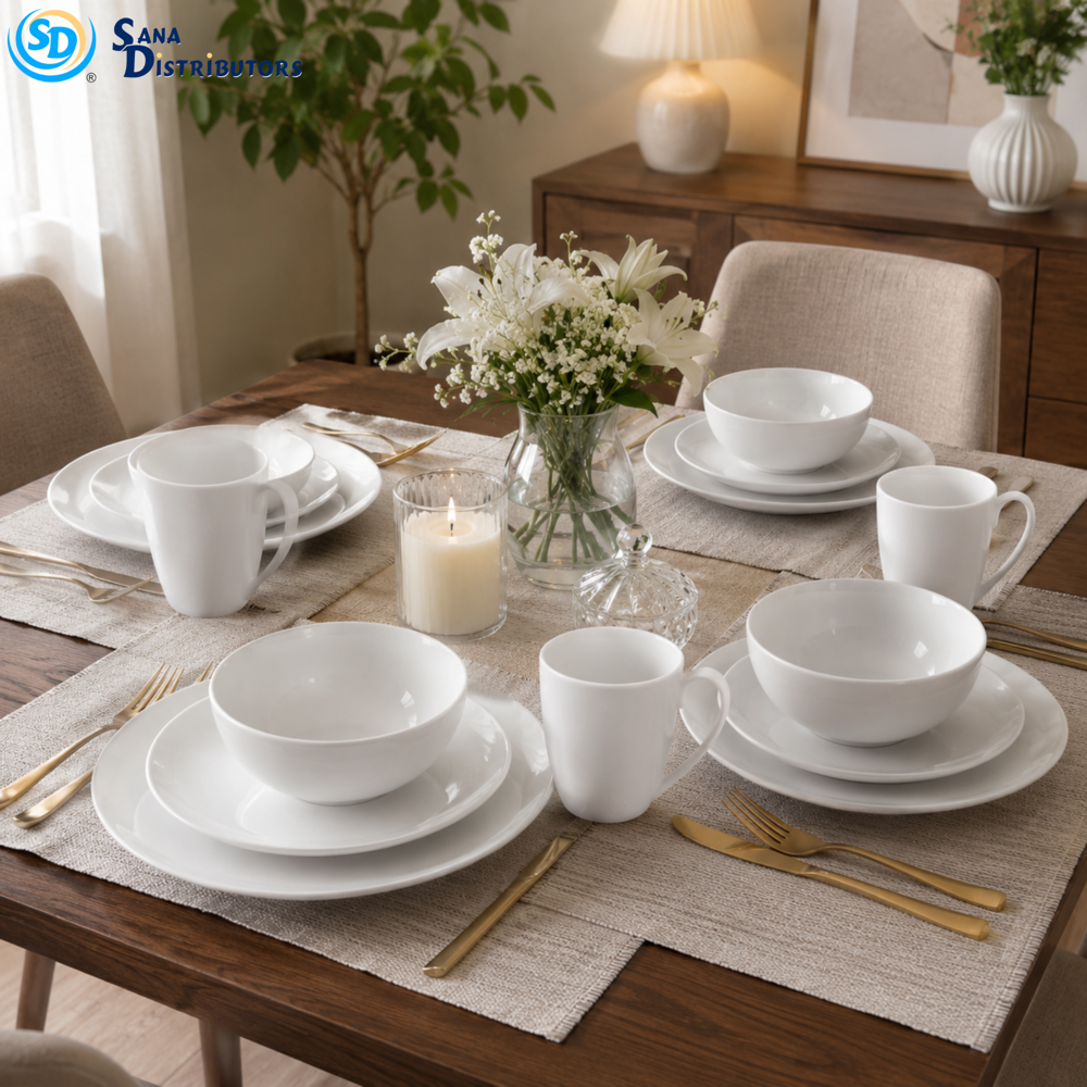 Porcelain Dinner Set-round 16pcs