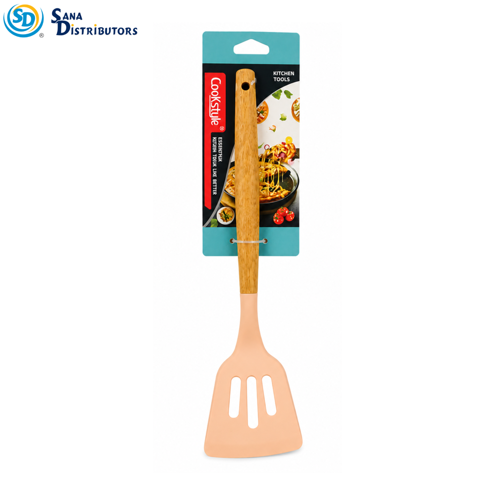 Silicone Slotted Turner 12" - Assorted Colours