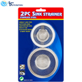 2pc Sink Strainer 1"x3", 1.5"x3.5'