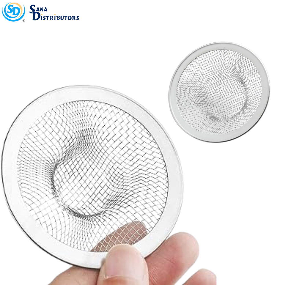 2pc Sink Strainer 1"x3", 1.5"x3.5'