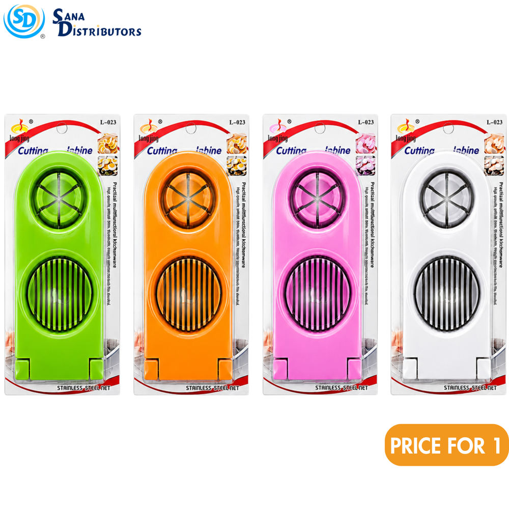 Plastic Egg Slicer W/steel Wires - Assorted Colours