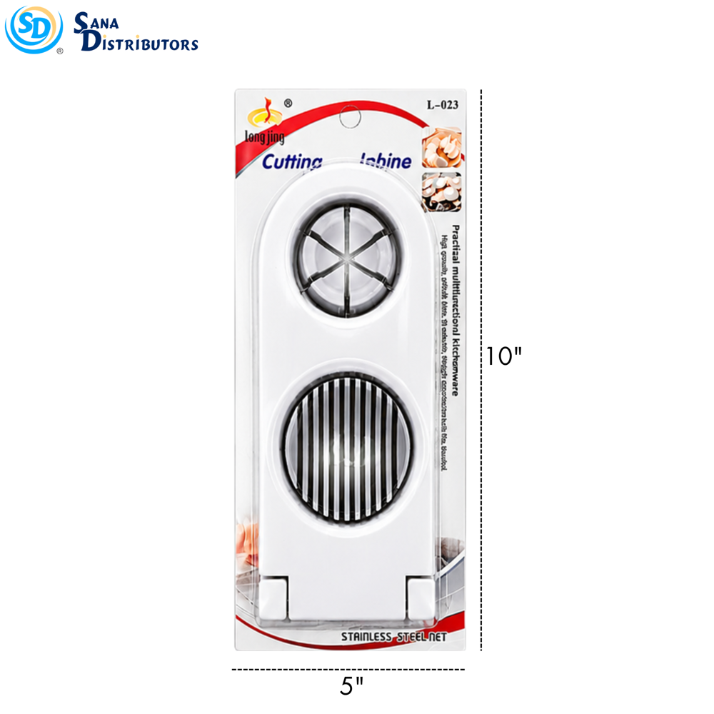 Plastic Egg Slicer W/steel Wires - Assorted Colours