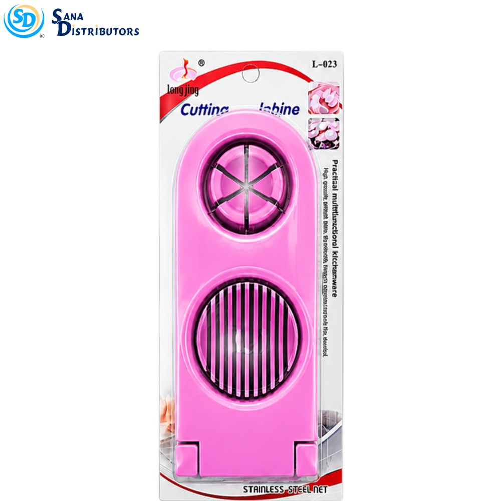 Plastic Egg Slicer W/steel Wires - Assorted Colours
