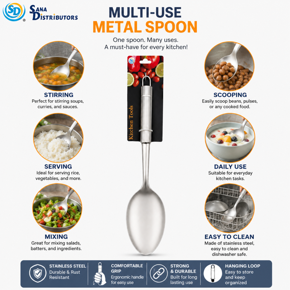 Sd Metal Spoon 12"