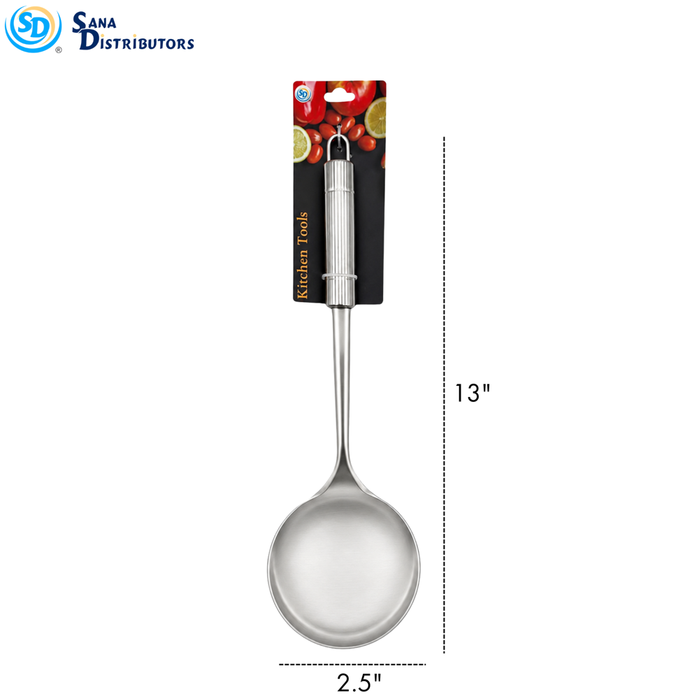 Sd Stainless Steel Spoon 1pc 13"