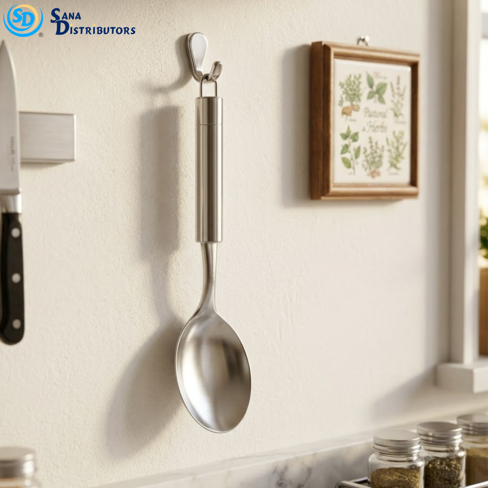 Sd Stainless Steel Spoon 1pc 13"