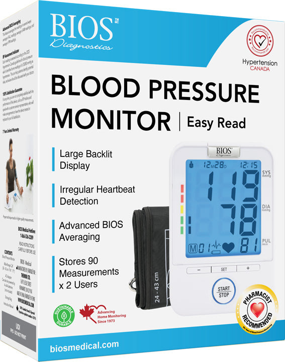 Blood Pressure Monitor Easy Read - 1 Each