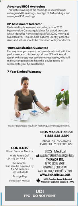 Blood Pressure Monitor Easy Read - 1 Each