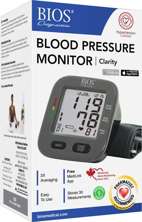 Blood Pressure Monitor Clarity - 1 Each
