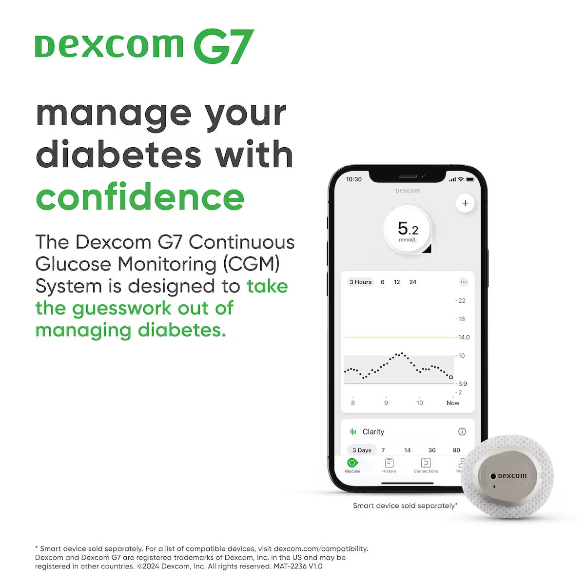 Dexcom G7 Continuous Glucose Monitoring System