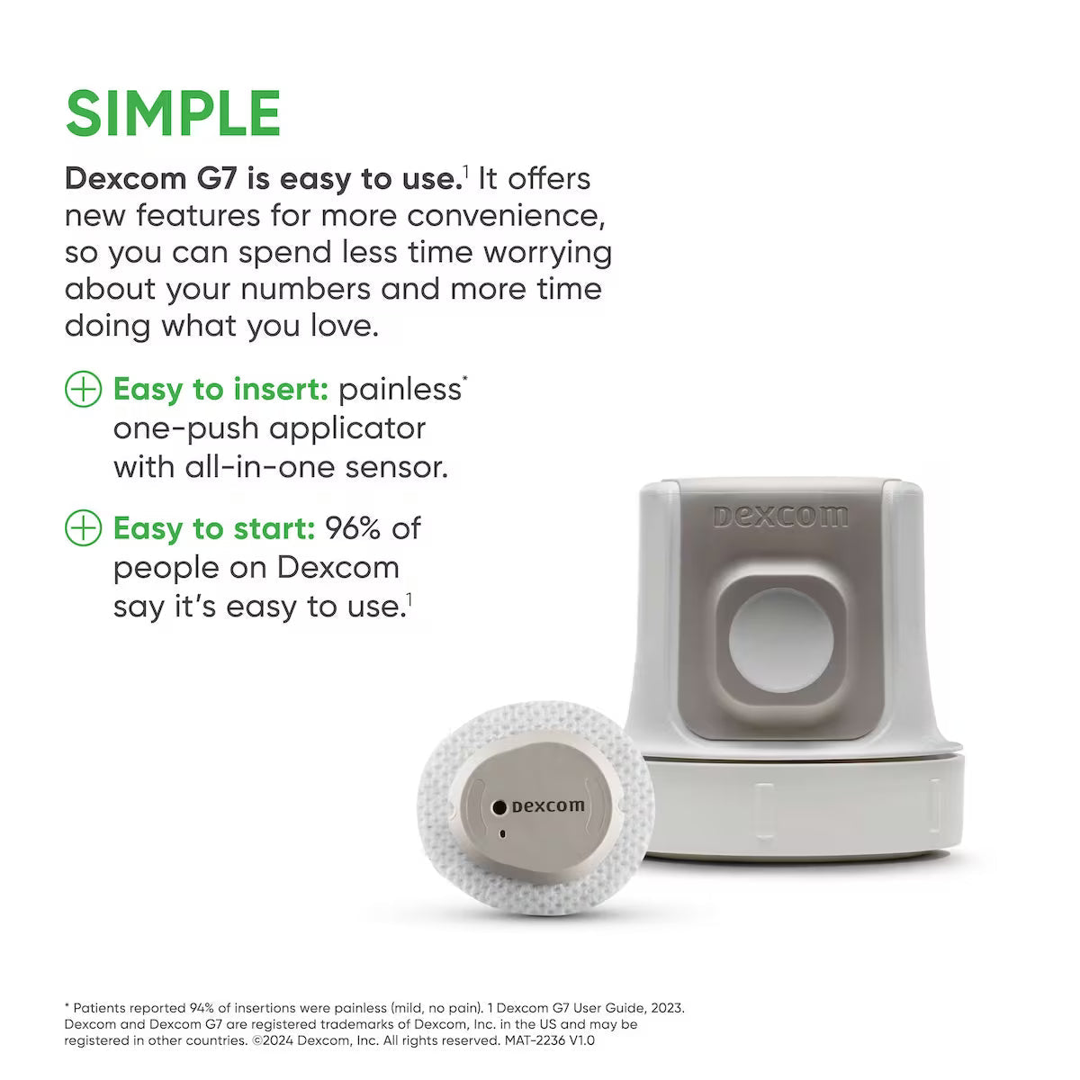 Dexcom G7 Continuous Glucose Monitoring System