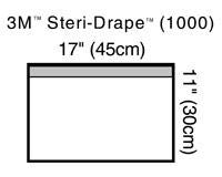Drape Towel 45 X 30cm with Adhesive Strip Small, Clear Plastic, Sterile - Box of 10