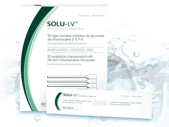BX/50 SWABSTICKS CLEAR SOLUTION CHLORHEXIDINE GLUCONATE 2PERCENT