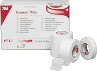 BX/12  TRANSPORE TAPE, 1IN X 10YD, WHITE.