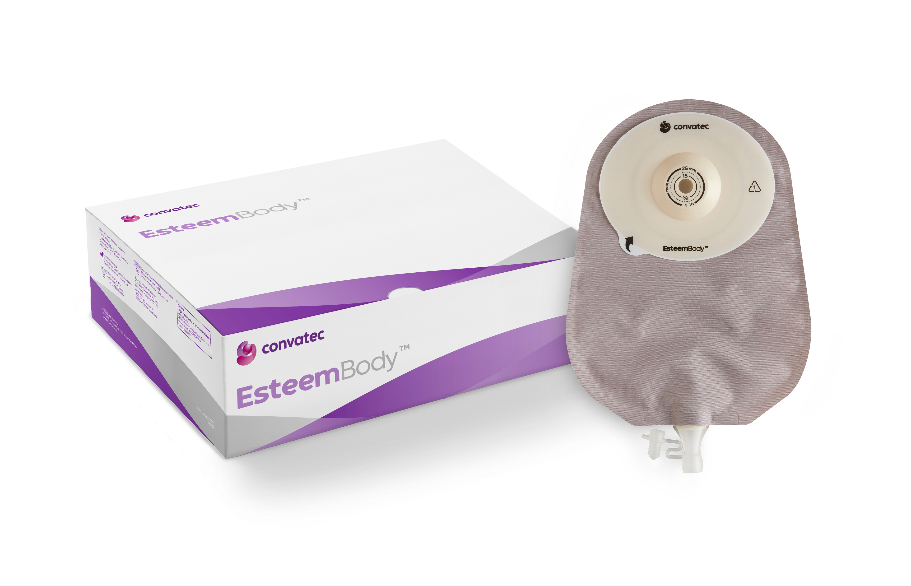 Esteem Body® Soft Convex One-Piece Urostomy Pouch - Box of 10