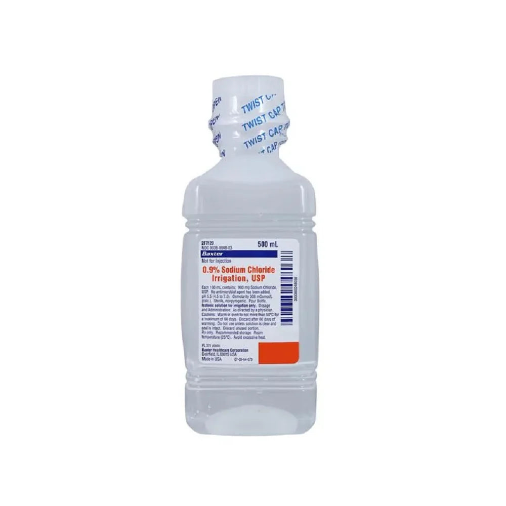 0.9% NACL For Irrigation Usp 500ml Pour Bottle (Sodium Chloride), Each 1
