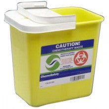 EA/1 STACKABLE SHARPS CONTAINERS SMALL, YELLOW, HORIZONTAL DROP LID,  1QT, 3.5INW X 7INH X 3.5IND