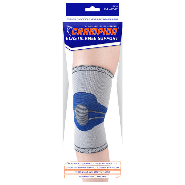 EA/1 ELASTIC KNEE SUPPORT LIGHT-GREY LARGE