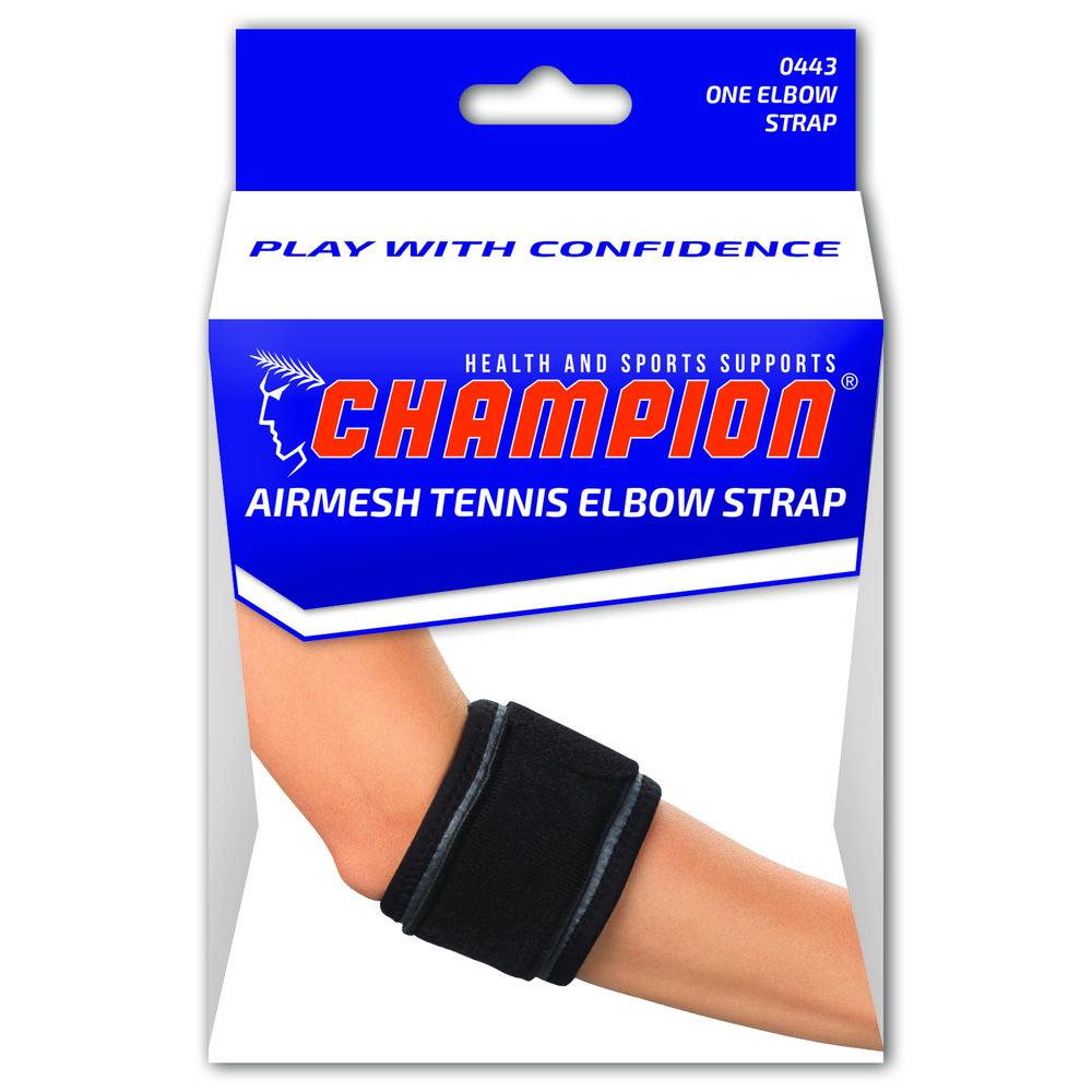 EA/1 TENNIS ELBOW STRAP BLACK,REGULAR