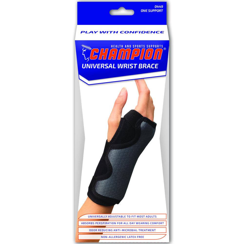 EA/1 REVERSIBLE WRIST SPLINT BLACK/CHAR UNIVERSAL