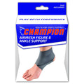 EA/1 AIRMESH FIGURE 8 ANKLE SUPPORT CHARCOAL-MEDIUM