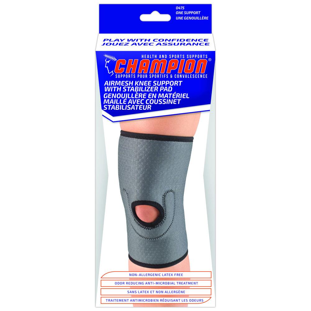 EA/1 AIRMESH KNEE SUPPORT WITH STABILIZER PAD,LARGE