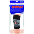 Airway® Multilayer Knee Wrap with Stabilizer Pad - Charcoal/Black - Regular - Each