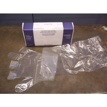 BX/100 GLOVE POLY DISP SHOULDER LENGHT.