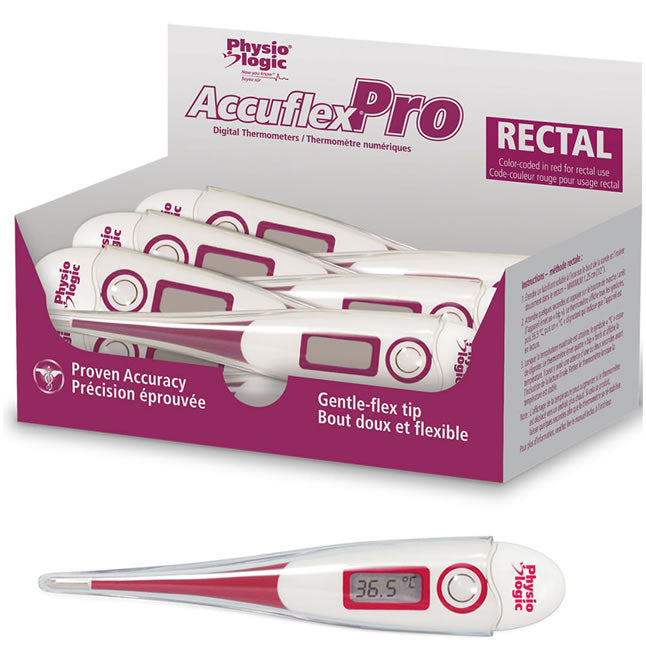 BX/12 ACCUFLEX PRO DIGITAL RECTAL THERMOMETER RED